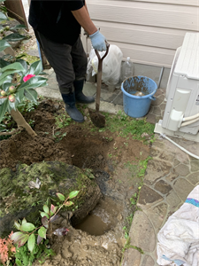 漏水調査と修繕工事